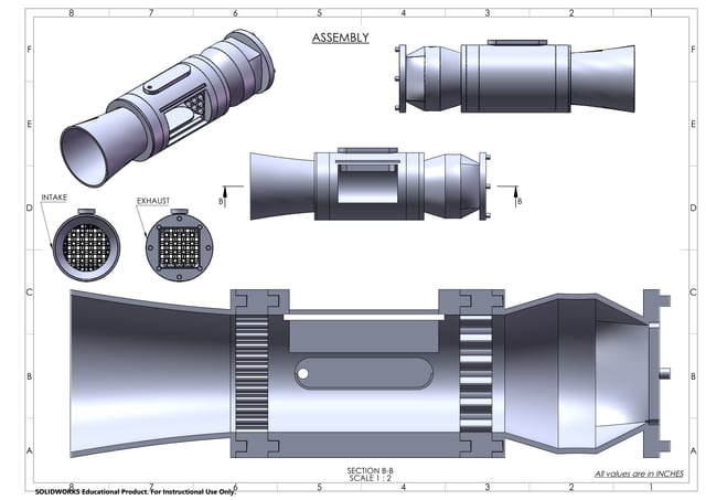 First page of Modular Desktop Wind Tunnel - SolidWorks